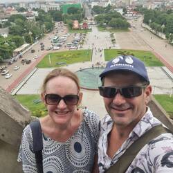 From the top of Patuxai.