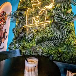 Super cheap iced coffee at Taboo Caffe