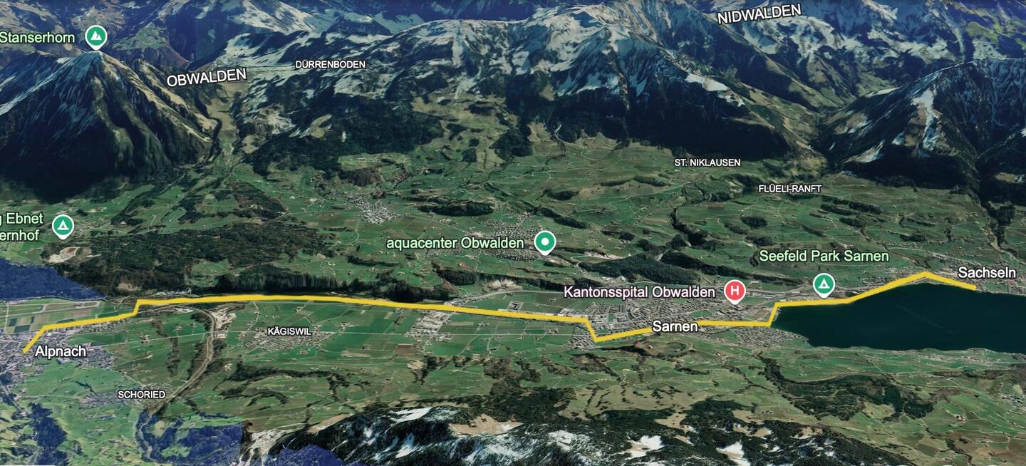 8-Mile Hiking Route