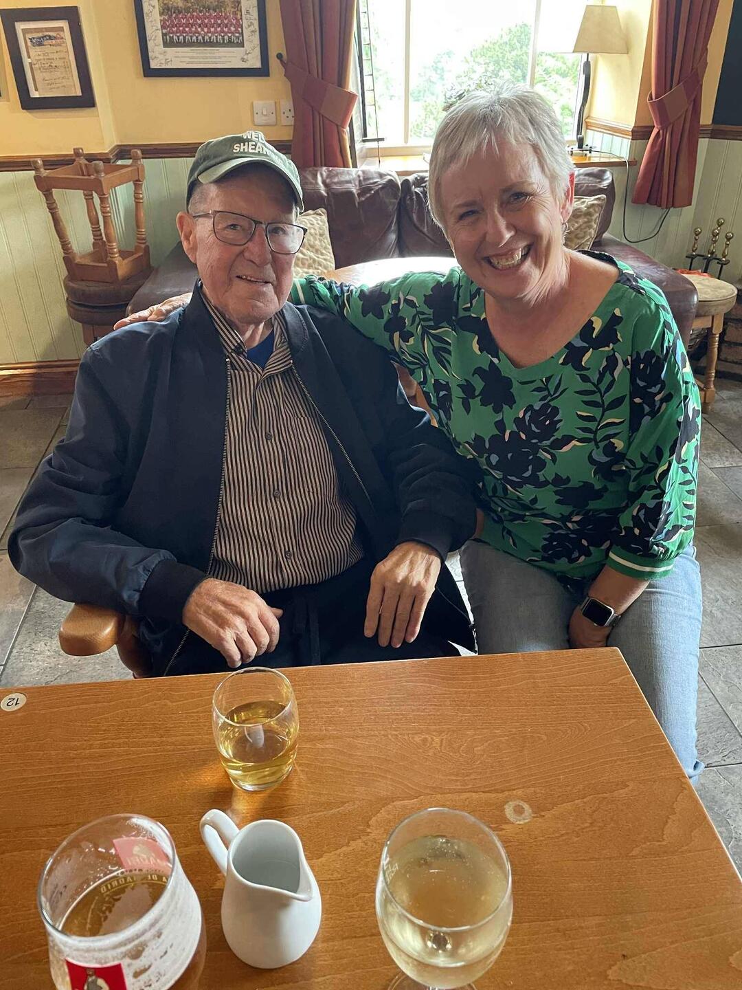 Our dear Brian Davies who is recovering from health issues but has same cheeky sense of humour