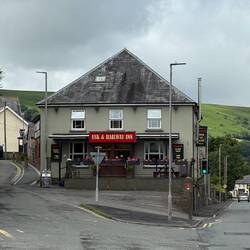 The infamous Usk and Railway where, in 1991, Neil set a record of 13 pints of Murphy's Irish Stout 😬