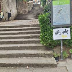 Where's a horse when you need one?? Yes, I walked up 60 steps!!