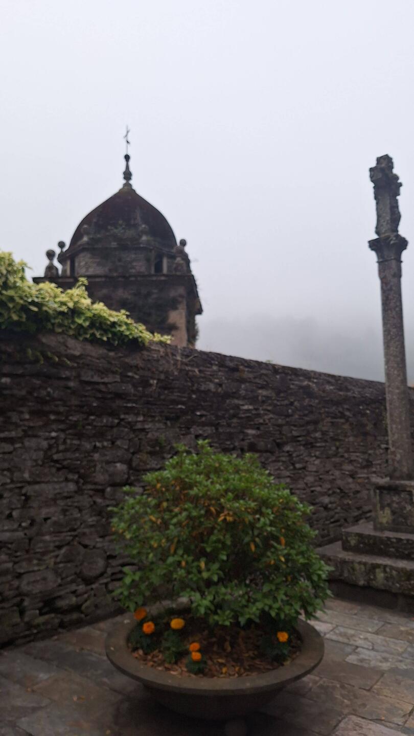 Setting off with fog around us today