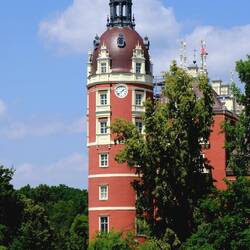 Der schönste Turm des Schlosses von Fürst Pückler