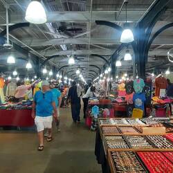 Inside one area of the market's