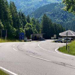 Die österreichische / deutsche Grenze.