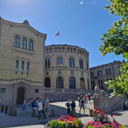 Der Sitz des Parlaments von Norwegen