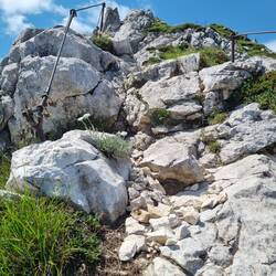 Gut gesichert geht's bergauf...