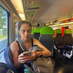 Taking the train from Como to Milan