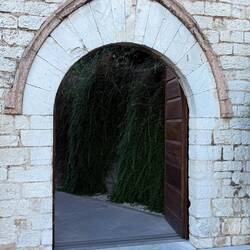 Arch #3. Entrance of a former monastery now an upscale spa.
