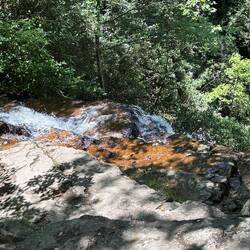Upstream of the falls