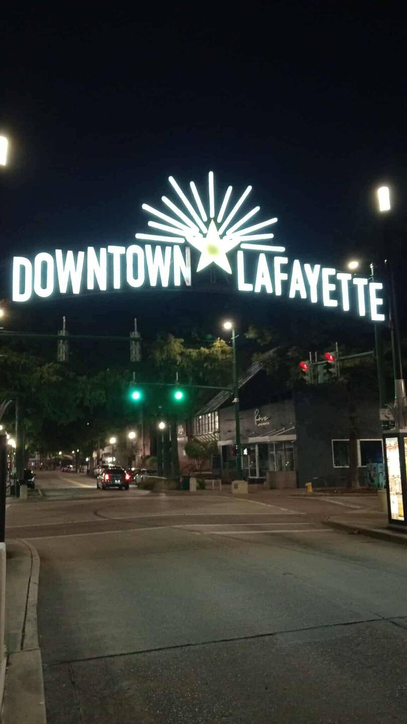 Lafayette's old part of town.