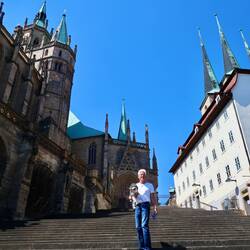 Auf der Domtreppe