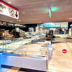 You'd never get tfl working around ruins when building a tube station, this is 3 floors down