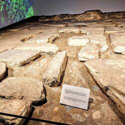 Ruins in situ in metro station