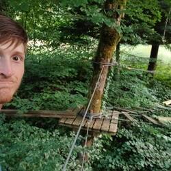 Ein verlassener Kletterpark