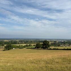 The view was lovely on our walk