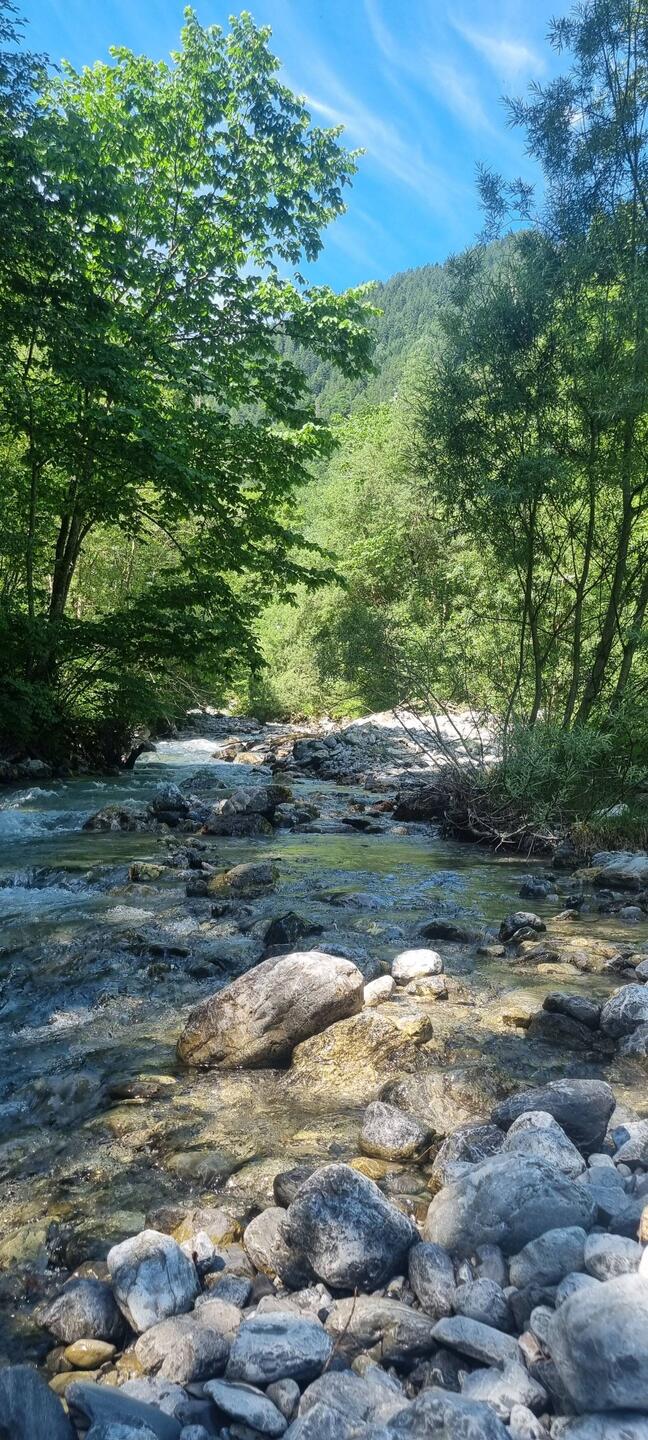 Kleine Flusswanderung