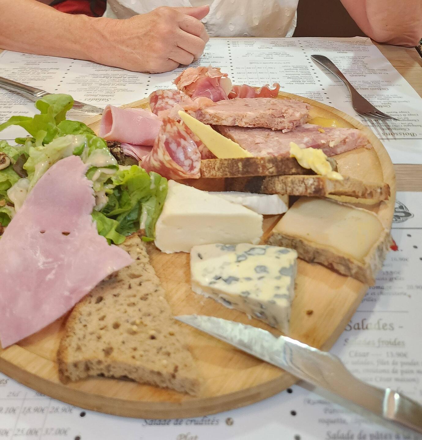 We had an incredible charcuterie board for lunch, but not enough time to finish it.