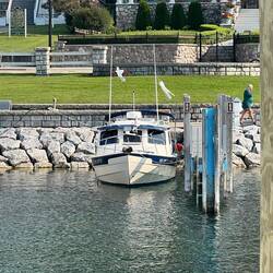 C-Traveler securely tied up in slip 66.
