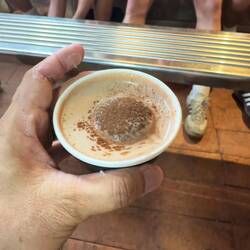 My hot chocolate at 32 Chocolate Bar.