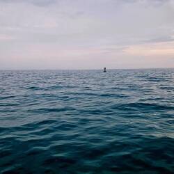 Lake St Claire in a mellow mood, which is rare