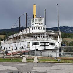 Die Klondike S.S. im Trockendock - gegen Ende des Gold Rush auf dem Yukon nach Dawson City