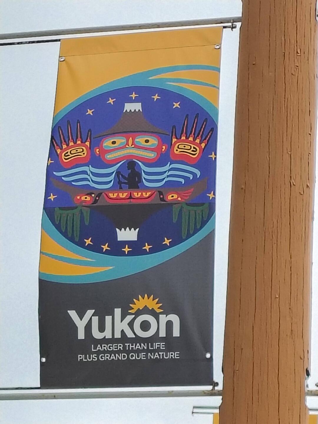 Auch die Kanadier übertreiben gerne ein bisschen ... aber is schon groß, dieser Yukon