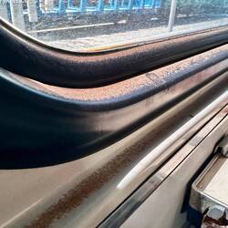 Nach der Fahrt die halbe Wüste im Zug!