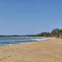 Not very many people had the beach to ourselves