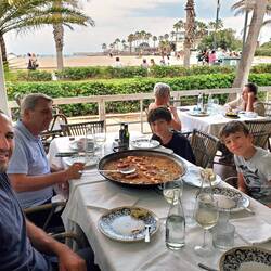 La fameuse Paëlla de Valence, en compagnie de Philippe qui nous accompagne jusqu'à Barcelone