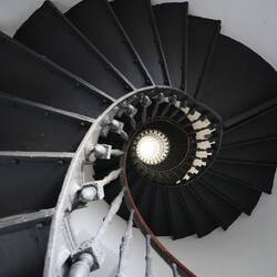L'escalier du phare des iles Columbretes vu de dessus