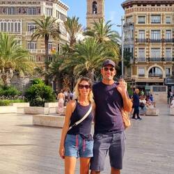 Nous découvrons Valence, une ville très agréable, avec de beaux espaces piétons