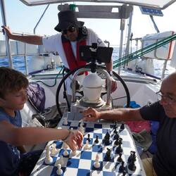 A Barcelone, François et Papounet embarquent pour la dernière étape de notre voyage