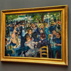 Bal du moulin de la Galette Painting by Pierre-Auguste Renoir