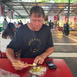 We ate at the local market before we set off for Wat Pariwat.