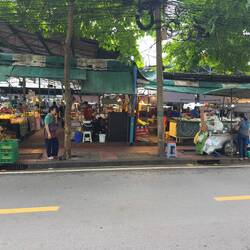 The local market near our hotel.