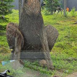 Santa Park, überlebensgrosse Statuen aus Weidenruten