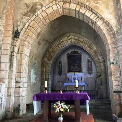 Inside the Voillcomte church