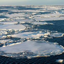 Cruising in the pack ice — eastern Weddell Sea, Antarctica.
