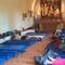 M friend Cat sent me a picture of the sleeping room at the albergue at the church here.