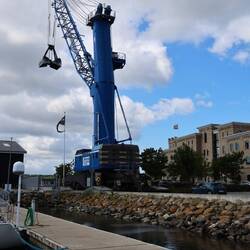 Man beachte im Größenvergleich das Auto.