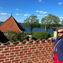 Ute jetzt wieder ganz entspannt nach der tollen Fahrt.