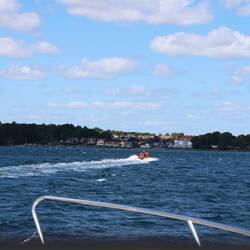 Als wäre nichts gewesen. Die Einfahrt in den kleinen Belt.