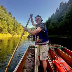 Georg darf auch mal und hat sichtlich Spaß 🤩