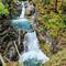 Closer view of both falls
