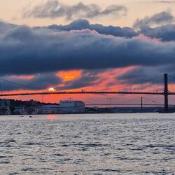 Sunset over the harbour