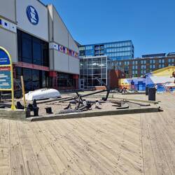 Outside the maritime museum