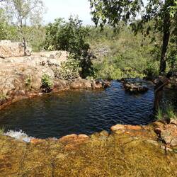 Plunge pool near Tjaetaba Falls