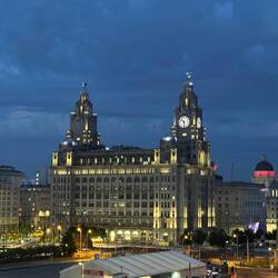 3 Graces consist of the Royal Liver Building, The Cunard Building & the Port of Liverpool Building